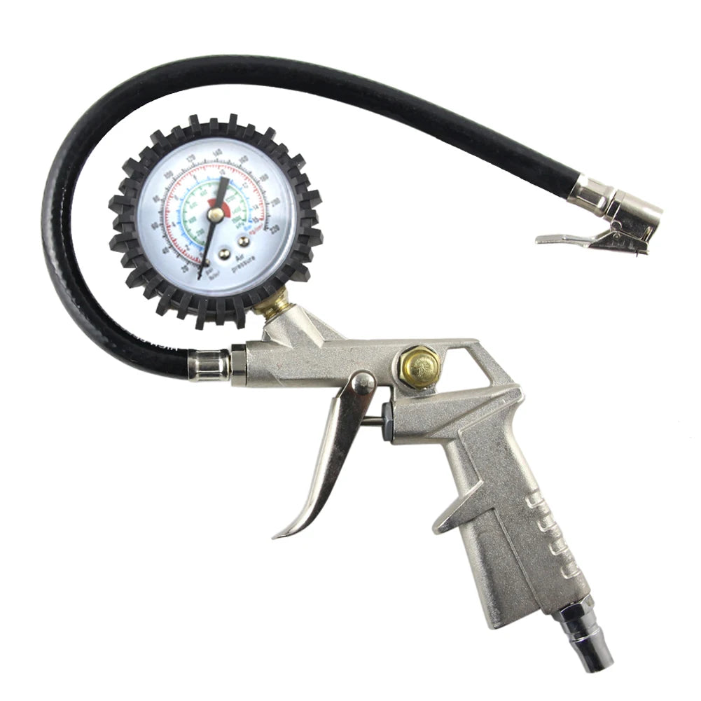 Car Tire Air Pressure Inflator Gauge 0-16bar/0-220psi Mechanical Dial Inflated Pumps Deflated Inflation Motorcycle Repair Tools