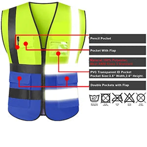 High Visibility Security Reflective Vest