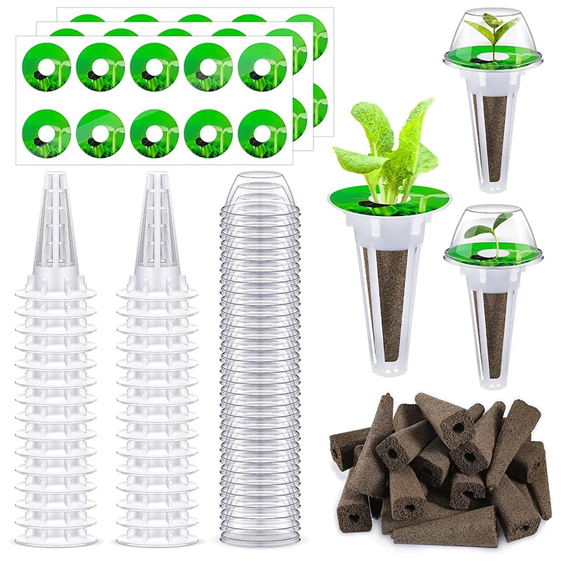 20/50PC Soilless Seed Grow Nursery Pot Root Starter Hydroponic