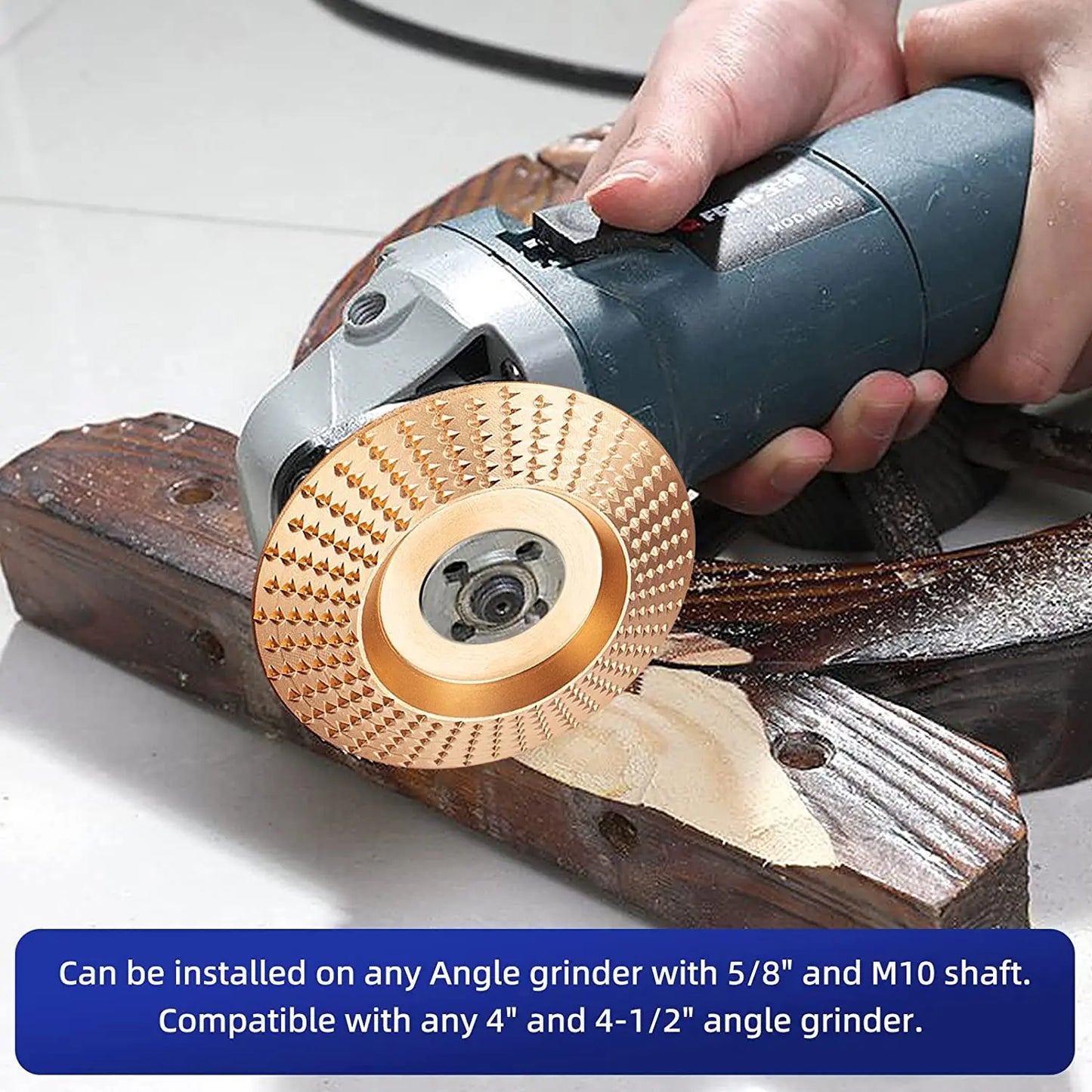 Wood Carving Disc Tool Milling Cutter Wood Grinding Polishing Wheel Rotary Disc Sanding Wood Carving Tool for Angle Grinder