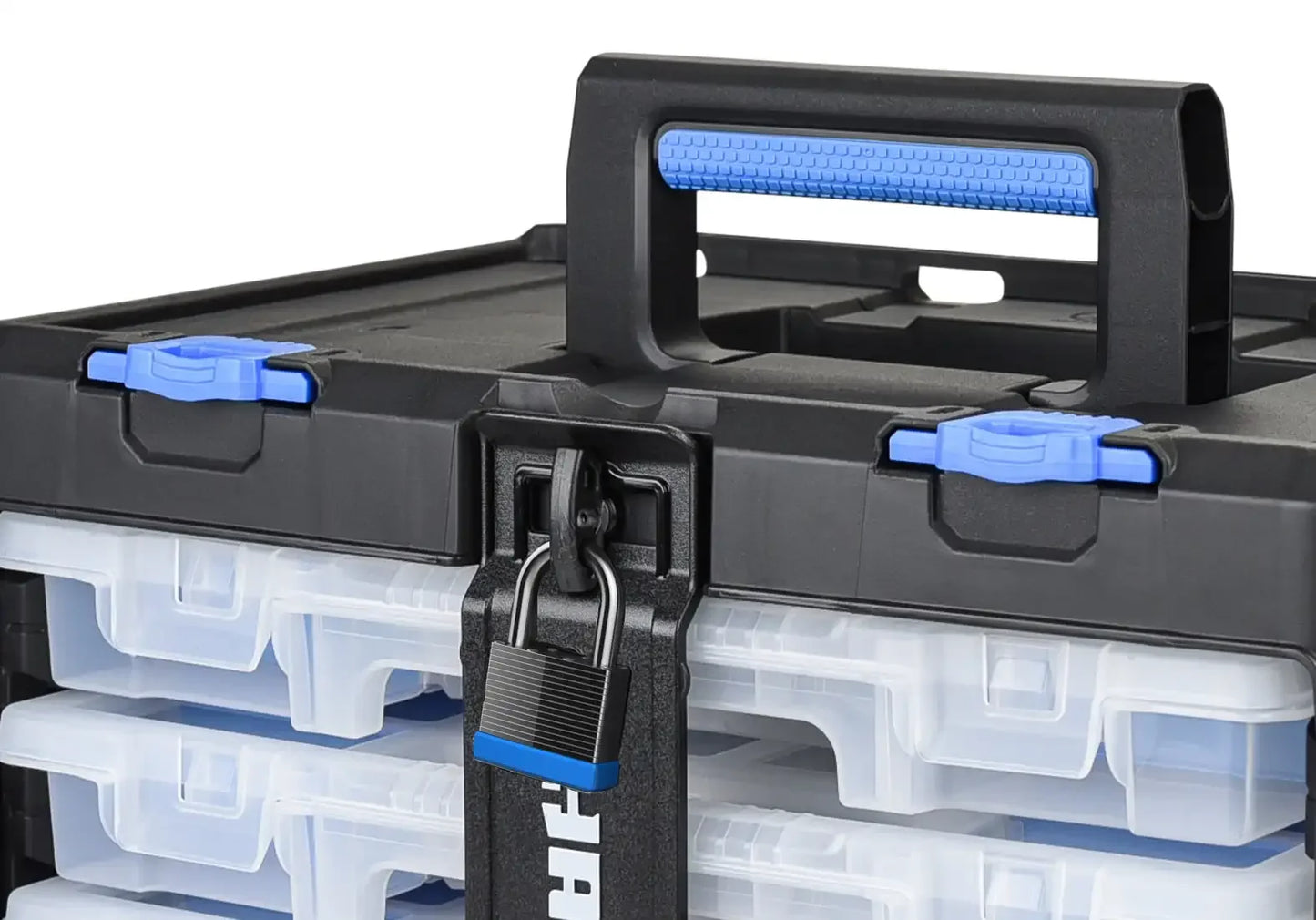 Hart Stack System 3 Case Parts and Tool Box Organizer, Fits Hart's Modular Storage System