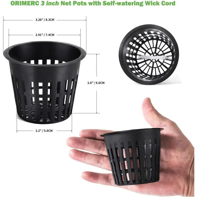 Reusable Hydroponic Net Pot Root Control Basket For Garden Hydroponic And Pond Plants Planting