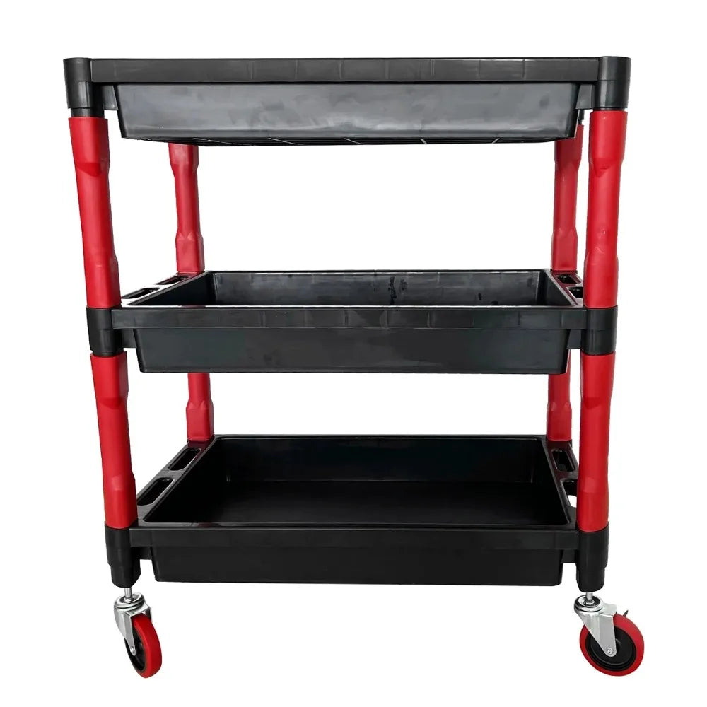 1 set of super tough heavy plastic storage cart