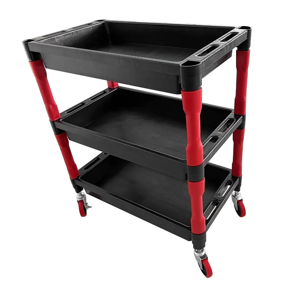 1 set of super tough heavy plastic storage cart